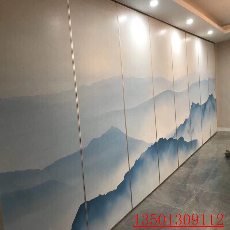 厂家定制电动隔断办公家具移动隔墙酒店隔音屏风活动隔断墙折叠门