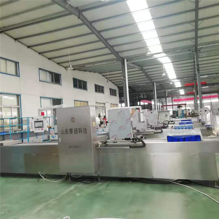 小食品拉伸膜真空包装机价格 产量大效率高 全自动拉伸膜包装机