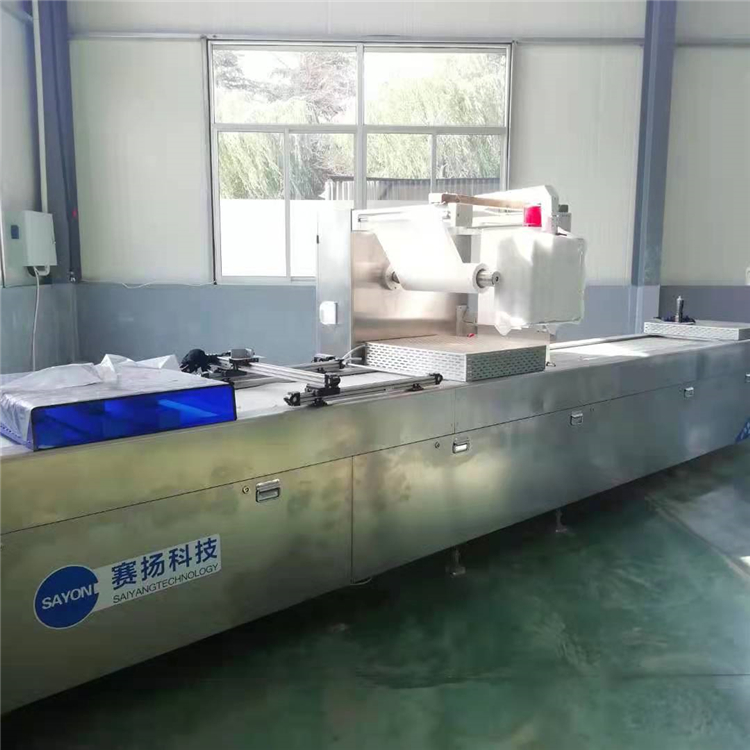 全自动拉伸膜包装机模具可替换  不需要预制袋  火锅底料拉伸膜真空封口机