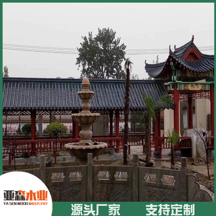 河南防腐木长廊 防腐木长廊造价 防虫防蛀