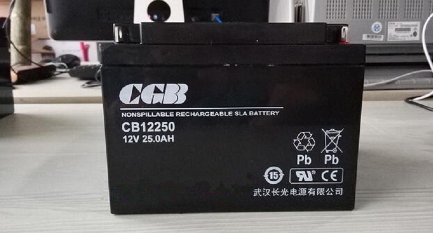 CGB长光蓄电池CB12250 12V25Ah太阳能光伏发电直流屏专用