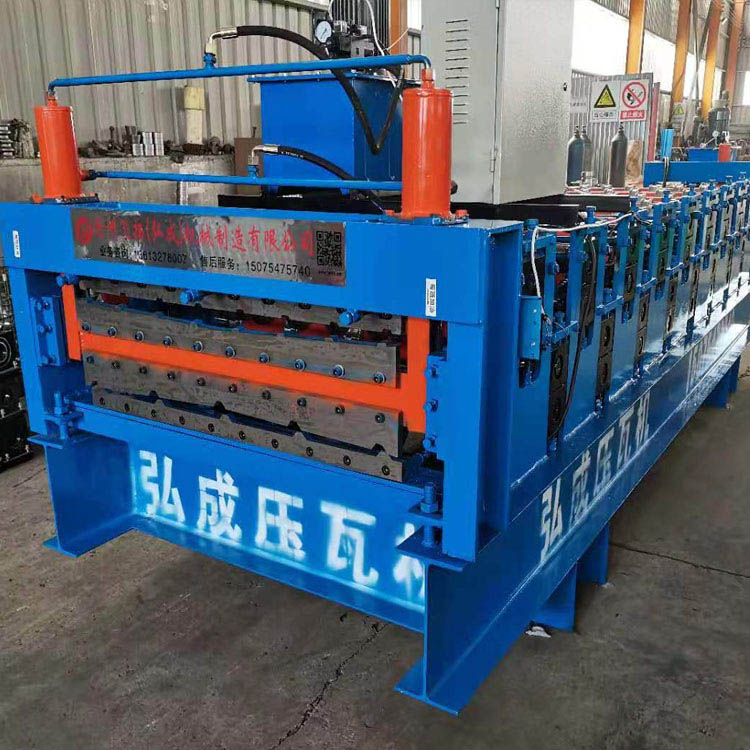 双层压瓦机 仿古琉璃瓦设备 钢构房用金属板材冷弯成型机