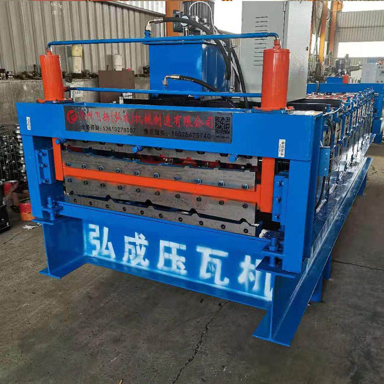 双层压瓦机金属成型设备 彩钢压瓦机 900-910双层压瓦机 