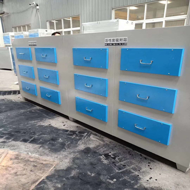 生产活性炭过滤器 喷漆废气过滤箱 印刷厂除味吸附箱 盛魁生产 活性炭吸附箱