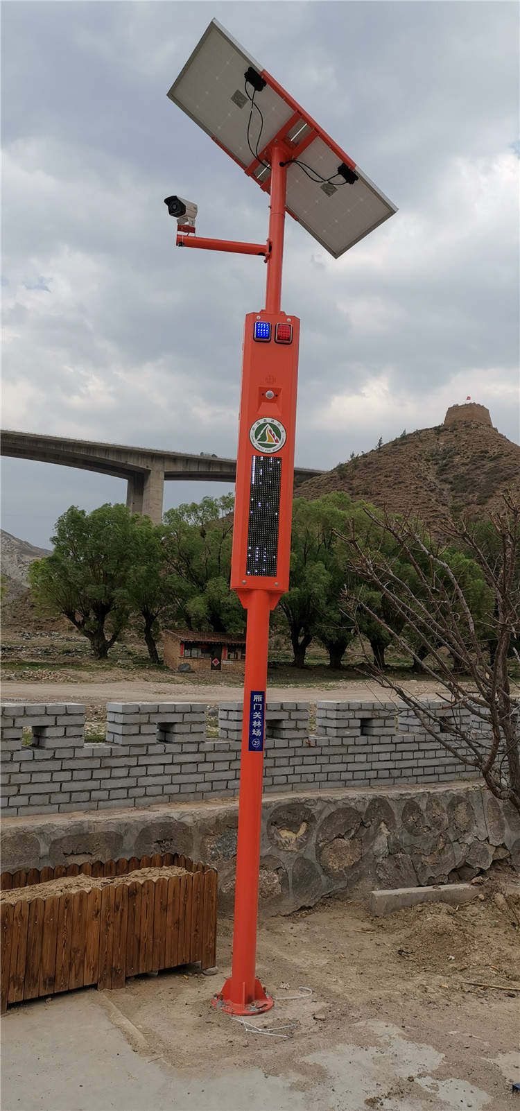 百色语音宣传杆 水库语音提示器 太阳能语音宣传杆 嘉阳电子防火预警包安装公司
