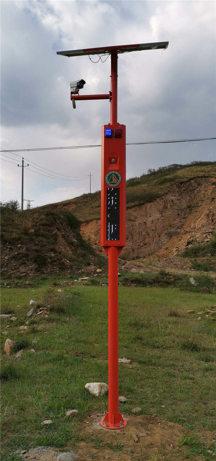 智能林火预警系统智能语音宣传杆 智能语音播报杆 智能声光提示器 嘉阳1站式