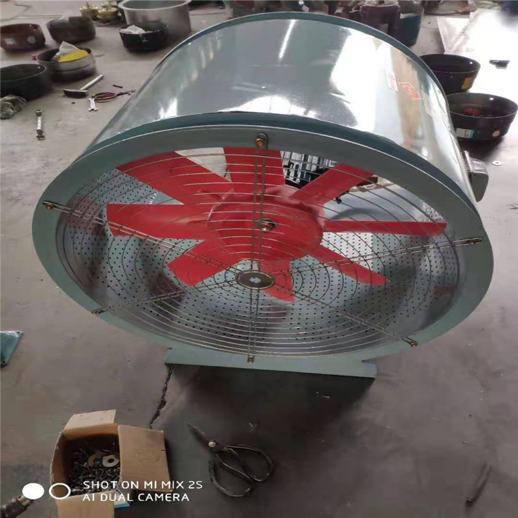 消防高温排烟风机 3C认证HTF单双速大风量混流风机 工业轴流风机