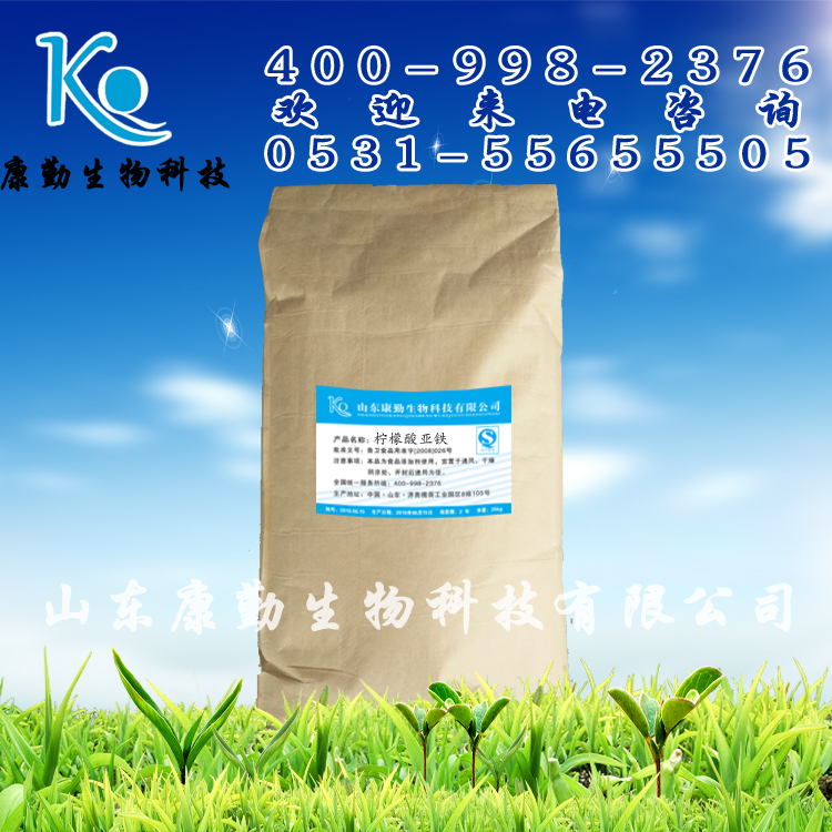 柠檬酸亚铁 品质保障  柠檬酸亚铁 批发零售 量大包邮 山东康勤