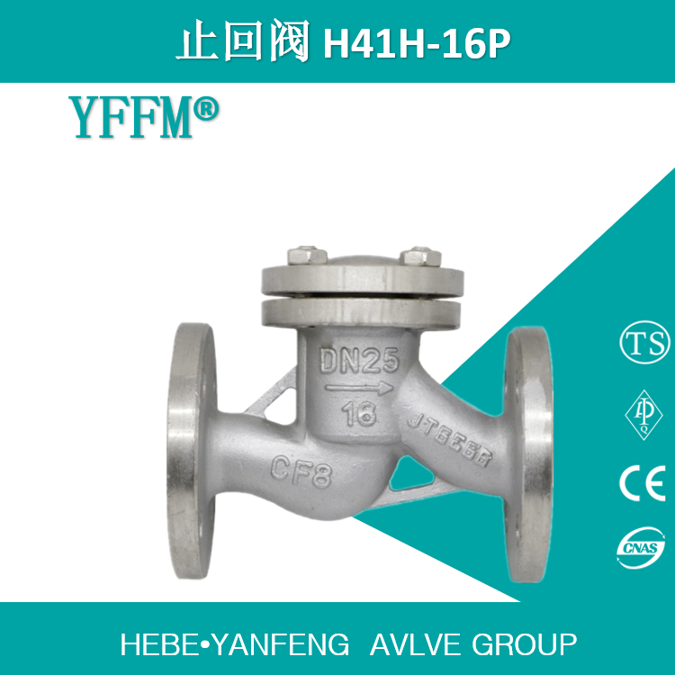 供水升降式止回阀H41H-DN25-16P 铸造不锈钢304/CF8