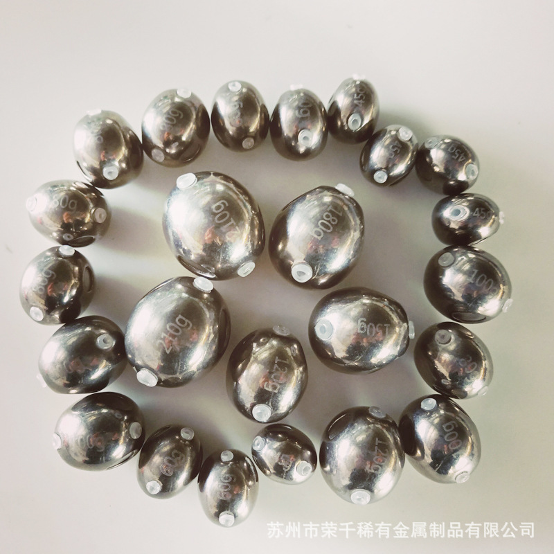 供应鸟头钨鱼坠45-210g高比重钨合金深海钓鱼用克重全可定制