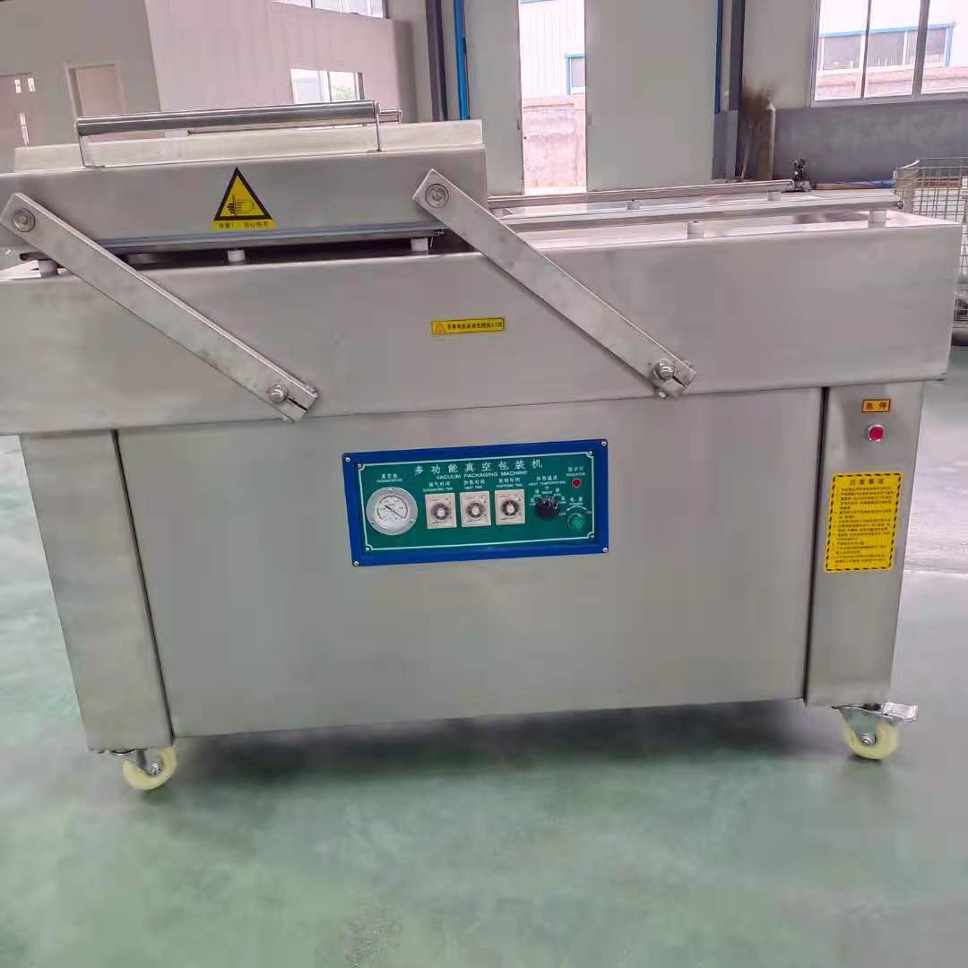 厂家供应火腿肠双室真空包装机山东赛扬摆盖600型品质保证