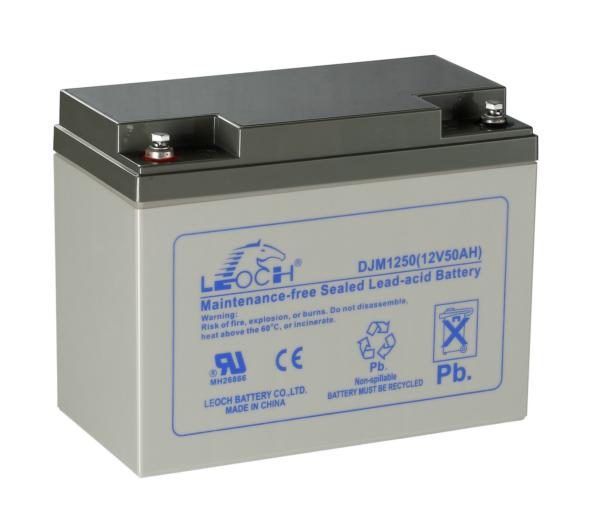 理士蓄电池DJM1250免维护12V50AH直流屏UPS/EPS后备机房 核电站 医疗设备专用电池