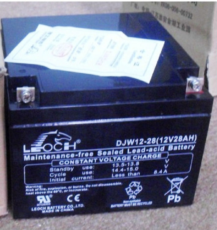 理士蓄电池DJW12-28 不间断电源12V28AH UPS铅酸免维护 消防控制器 门禁 童车 主机