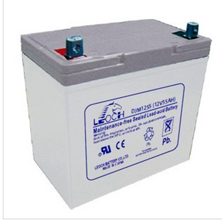 LEOCH理士蓄电池DJM1255免维护12V55AH核电站EPS医疗设备UPS直流屏后备机房专用