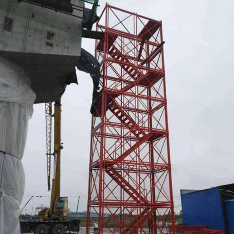 地铁施工安全梯笼 现货出售 组合框架式梯笼 建筑用挂网式梯笼 来电订购