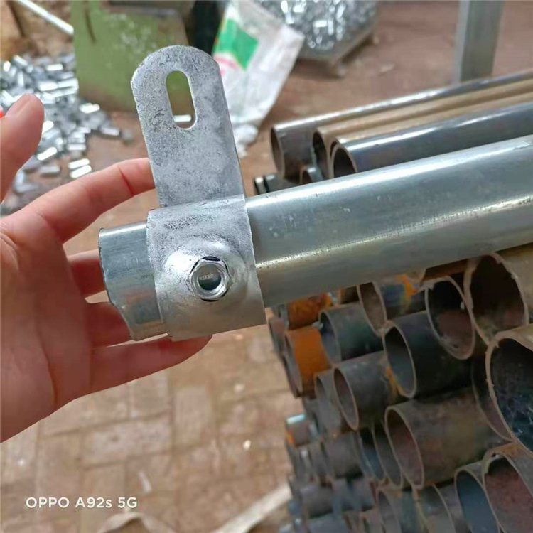 工地楼梯扶手连接件 临边防护栏连接件配件 建筑临时楼梯连接件 源头厂家
