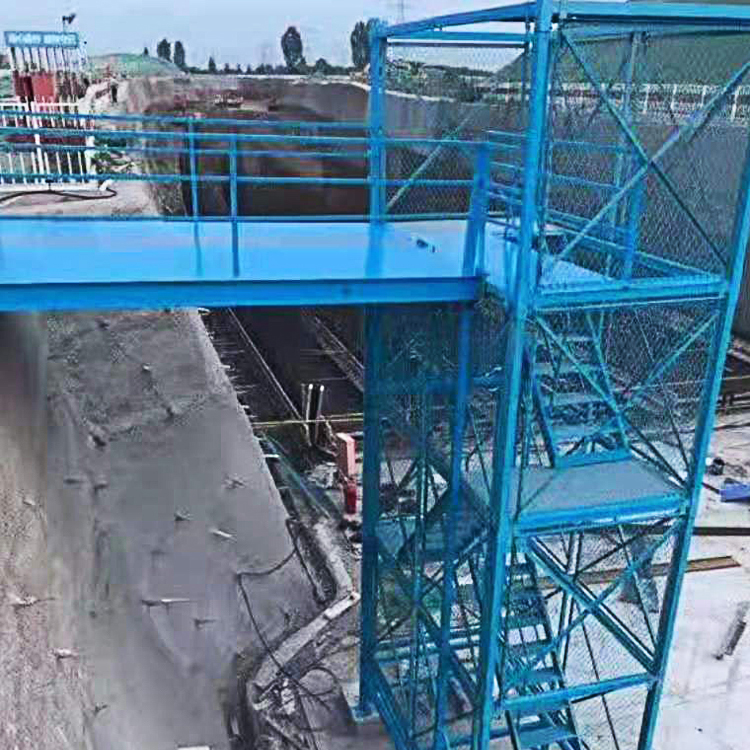 永邦销售   湖北  建筑工地爬梯连接墩柱平台   施工墩柱盖梁操作平台    隧道施工平台