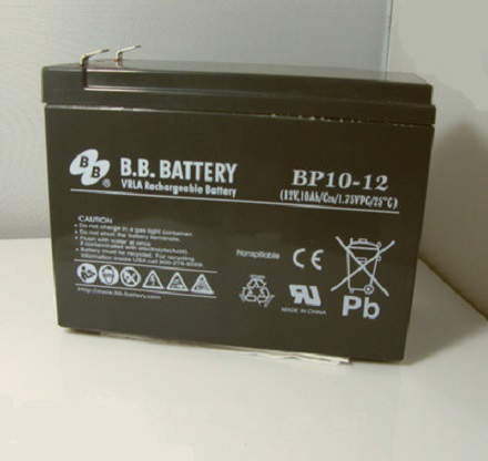 美美BB蓄电池BP10-12 12V10AH 机房不间断电源通信电力设备专用后备电瓶