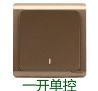 优惠促销施耐德格调金轻逸一开单控开关
