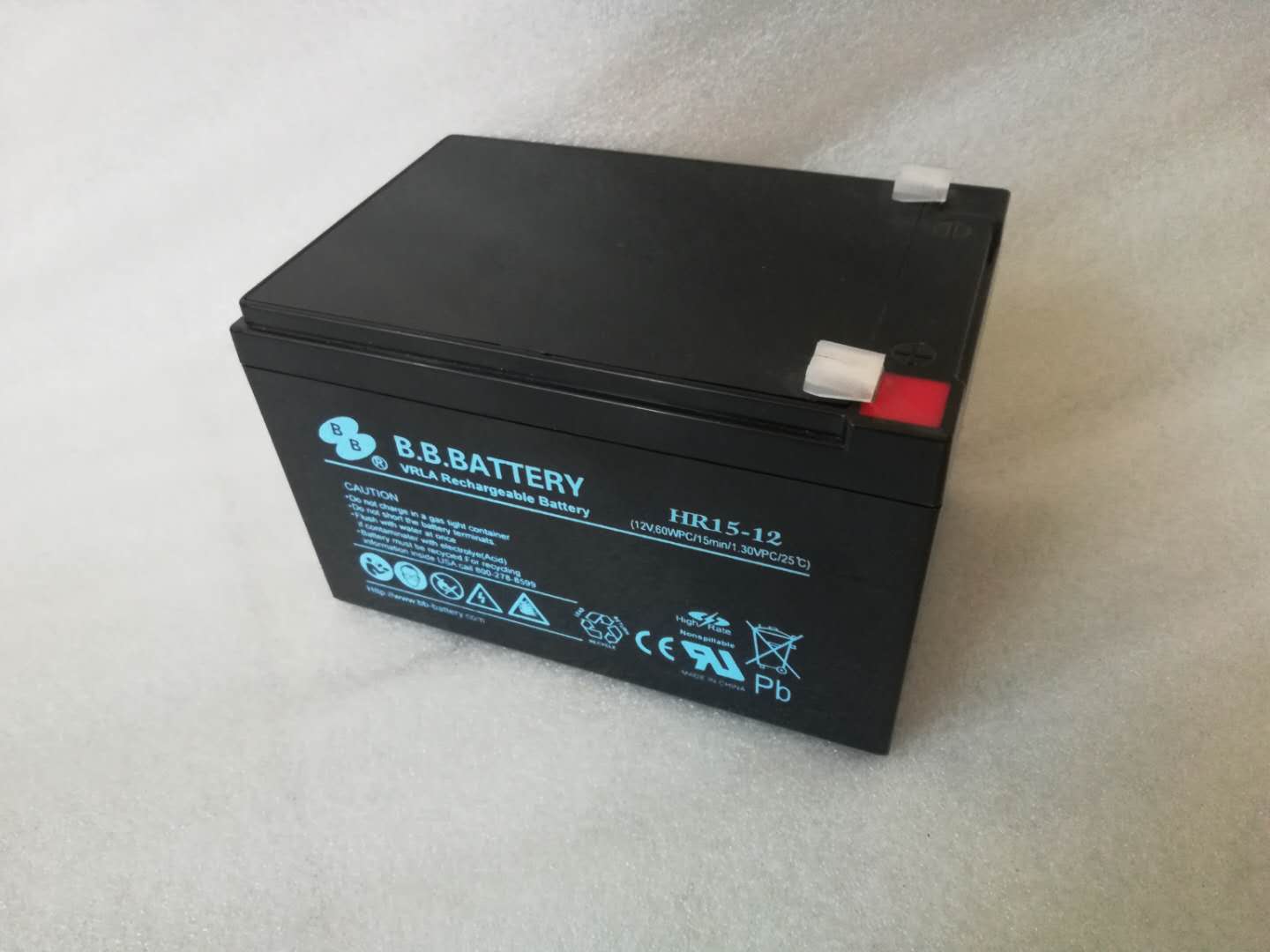 美美BB蓄电池HR15-12 12V15AH 电梯应急消防主机ups电池专用