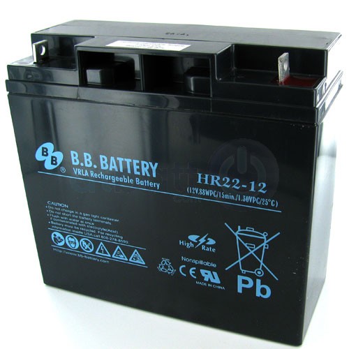 美美BB蓄电池HR22-12 12V22AH 电梯应急消防主机ups电池专用
