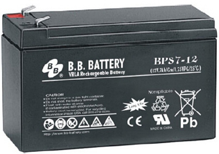 美美BB蓄电池BPS7-12 12V7AH应急灯电源电梯消防柜医疗通讯用
