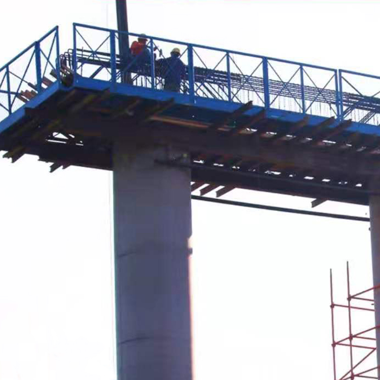 永邦销售   四川  桥墩矩形作业平台   建筑路桥高墩操作平台   圆形墩柱盖梁平台