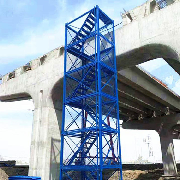 工地基坑安全梯笼 利科建筑供应 建筑安全梯笼 Z字形梯笼 欢迎选购