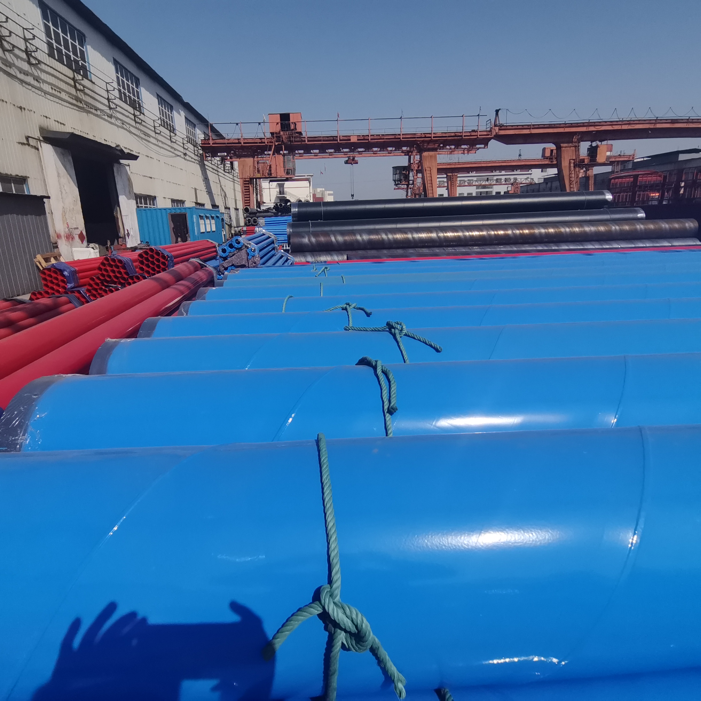 洋涌生产加工给排水涂塑复合钢管 洋涌环水系统高层建筑供排水用涂塑钢管 定制加工