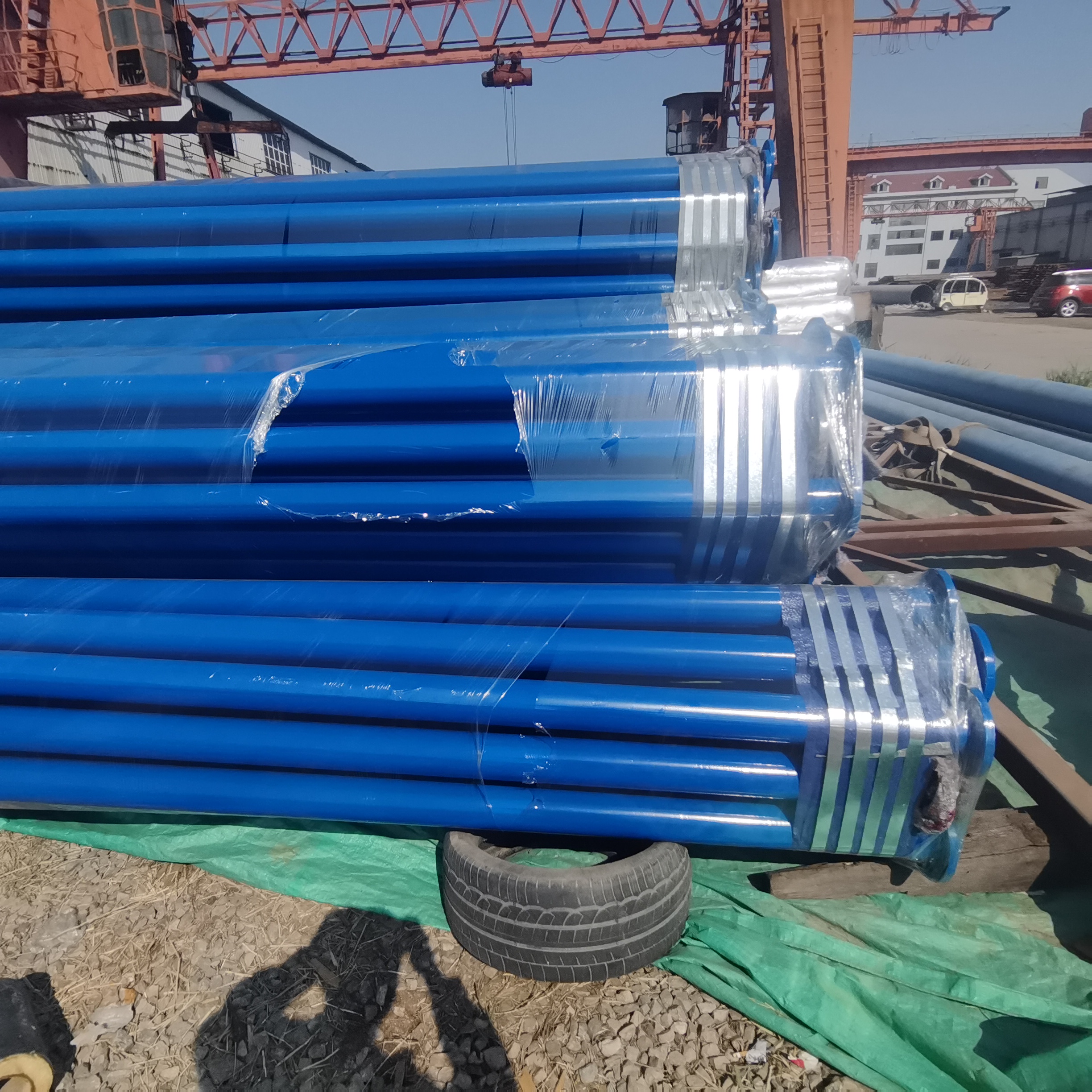 推荐十年厂家 给水涂塑复合钢管工厂 资质齐全 环氧树脂内外涂塑钢管 河北洋涌定制
