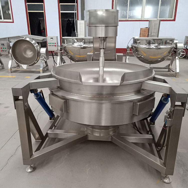 阿胶熬制锅 电磁加热全自动行星搅拌炒锅 米粉炒制设备 自动翻炒