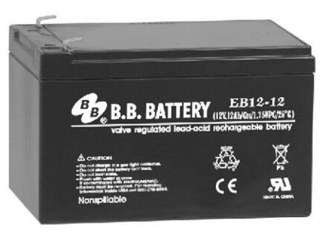 台湾美美BB蓄电池EB12-12 12V12AH 消防 安防EPS UPS电源 直流屏 通讯