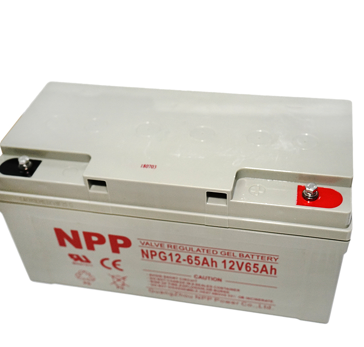 NPP/耐普蓄电池 NP12-65 12V65AH胶体太阳能直流屏UPS电源消防EPS逆变器医疗设