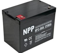 NPP耐普NP12-80胶体免维护蓄电池12V80AH太阳能深循环路灯EPS医疗电信设备机房电力