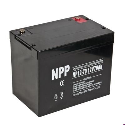 NPP耐普胶体蓄电池NPG12-70 12V70AH 电力医疗/UPS/监控系统电信设备机房太阳能
