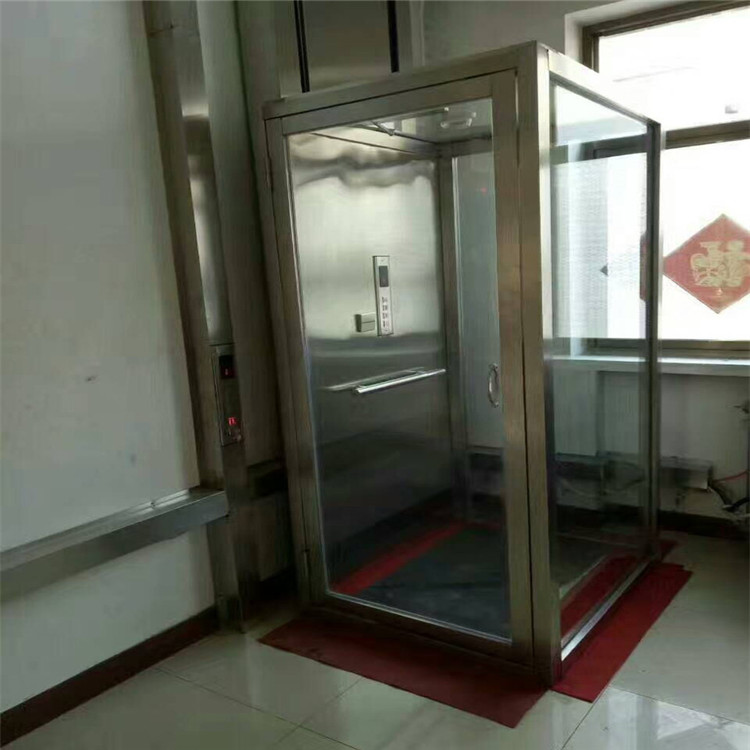 家庭使用别墅电梯_三层楼梯转角地下室电梯安装