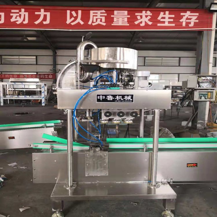 山东搓盖机 全自动四轮旋盖机 塑料瓶搓盖机