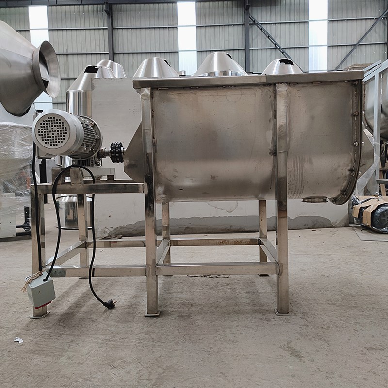 粉末拌料机氧化钙无尘混合机固定式U型螺带搅拌机电脑计量配料