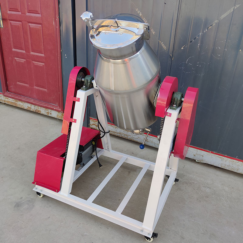 小型医药粉剂搅拌机粉料鼓式中药粉搅拌机多功能中小型304不锈钢鼓式搅拌机三七粉鼓式搅拌机