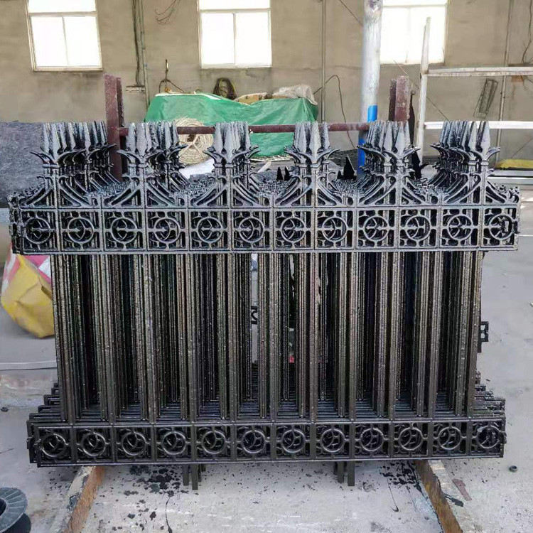 铸铁护栏 厂区庭院铁栅栏 别墅铁艺护栏围墙 围墙铁艺栅栏