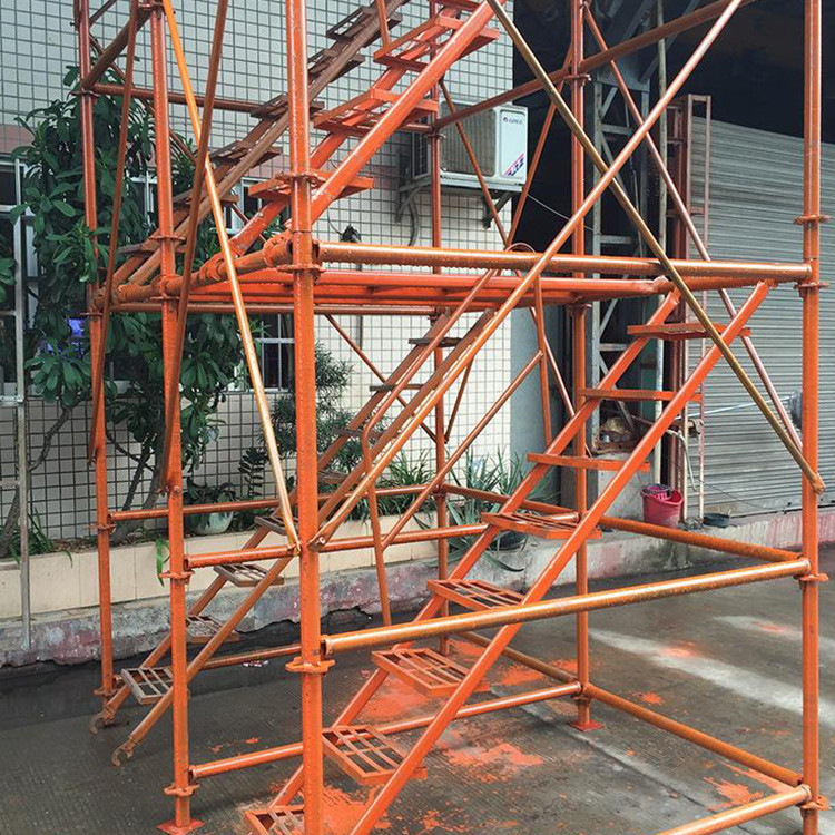 利科建筑器材 挂网式安全爬梯 桥梁墩柱施工安全爬梯 建筑承插式安全爬梯 来电订购