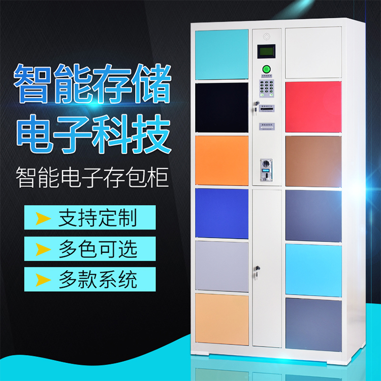 智能电子存包柜 电子储存柜 商场刷卡存包柜 智能存储 支持定制 多色可选