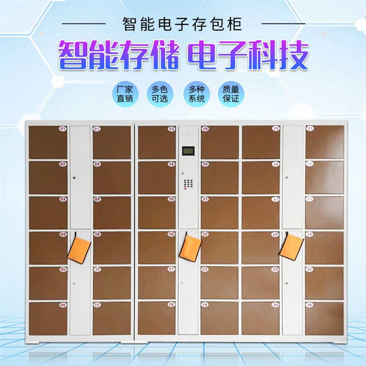 洛阳存包柜 超市电子存包柜 商场自助微信条码指纹智能储物柜 手机存放柜寄存柜
