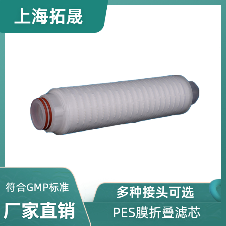 拓晟源头工厂微孔PES折叠滤芯超纯水末端过滤替pall/3M的折叠滤芯