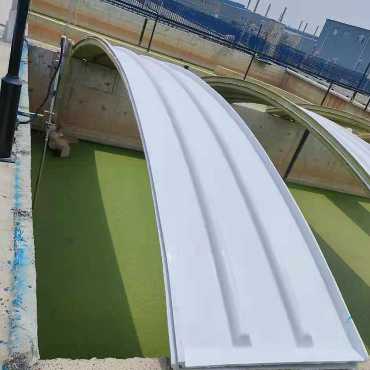 污水池集气罩盖板 玻璃钢污水池盖板 拱形盖板 拱形集气罩