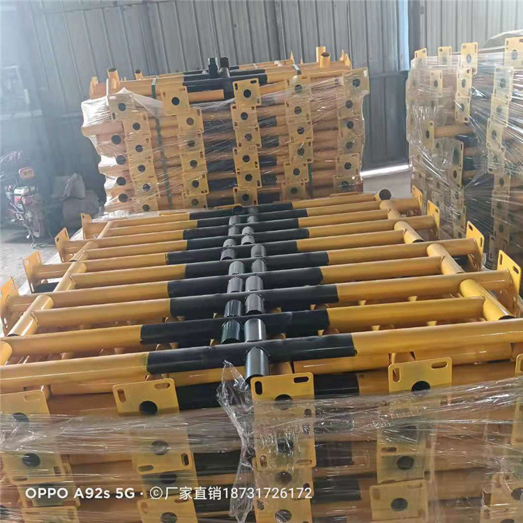 围栏扶手钢管 建筑施工楼梯防护栏 立柱立杆  基坑围栏拐角临边防护厂家直销