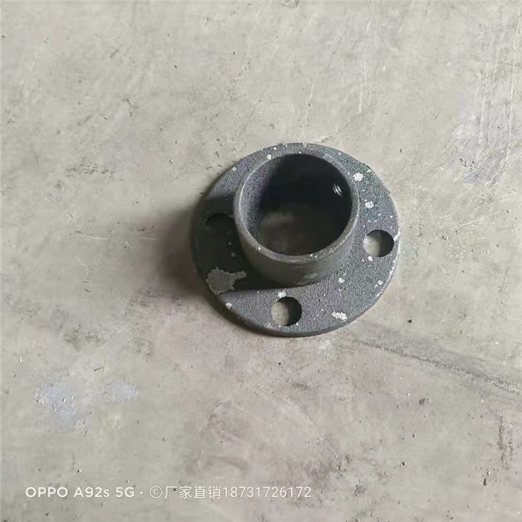 建筑防护立杆连接件 48钢管底座 钢管连接圆底座 欢迎咨询