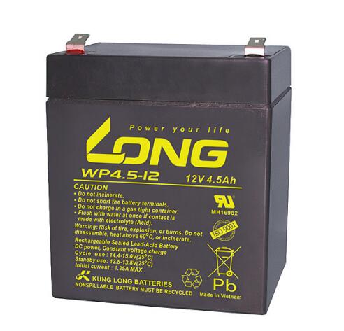 LONG广隆蓄电池WP4.5-12 12V4.5AH 电子设备/医疗设备/船舶设备用蓄电池