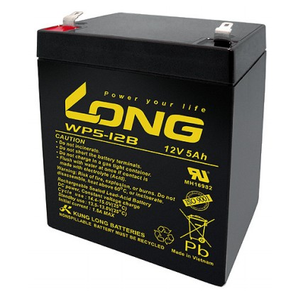 LONG广隆蓄电池WP5-12B 12V5AH 电子设备/医疗设备/船舶设备用蓄电池