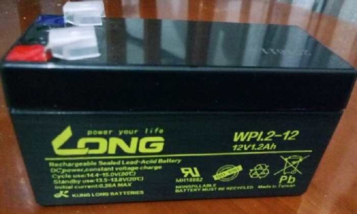 LONG广隆蓄电池WP1.2-12 12V1.2AH 小容量精密仪器电源消防应